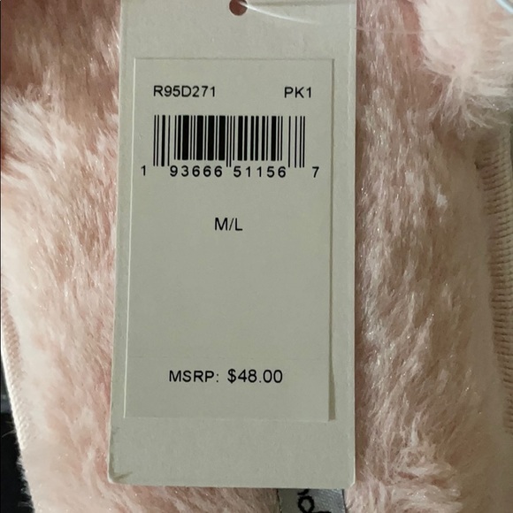 NEW Splendid Slippers Super Plush Faux Fur Criss Cross - Picture 7 of 8